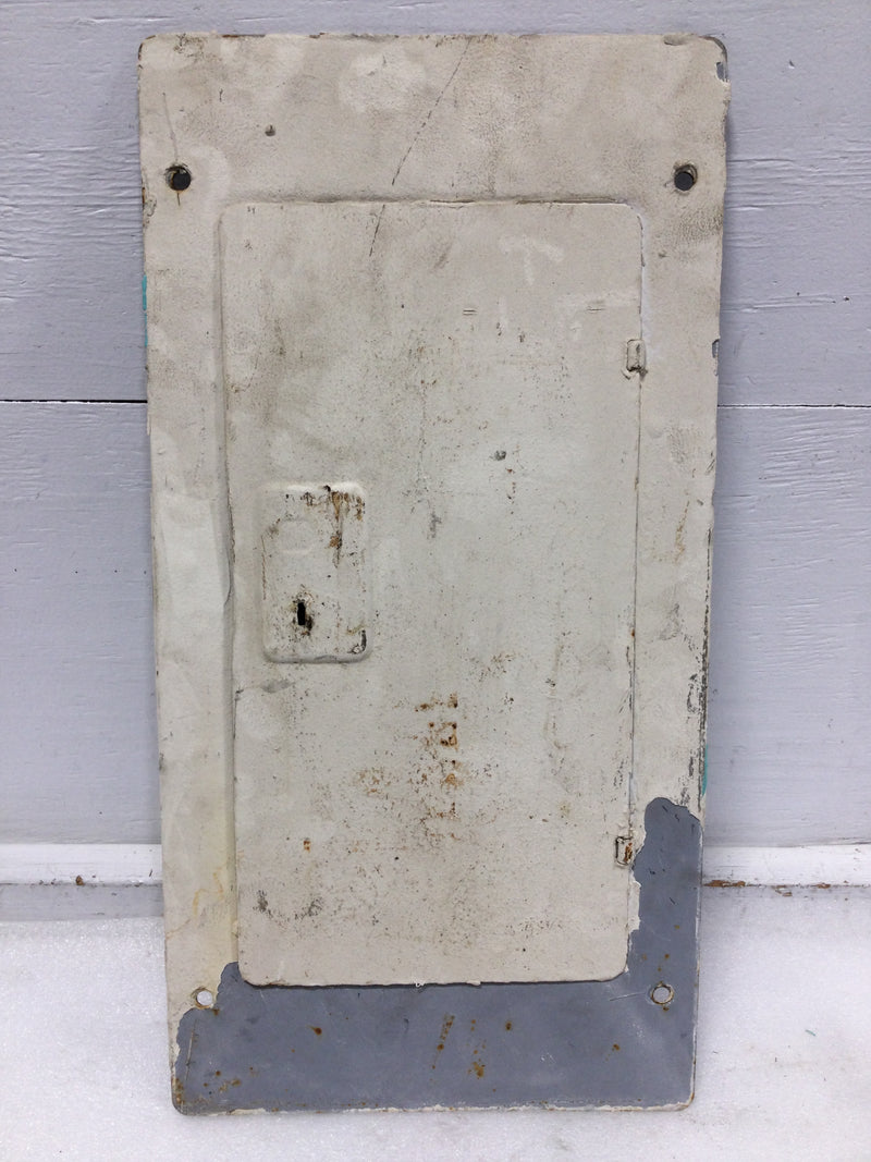 Zinsco ML12(12-24) 125A 12S 120/240V Panel Door 21 1/4" x 10 7/8" - Flaw