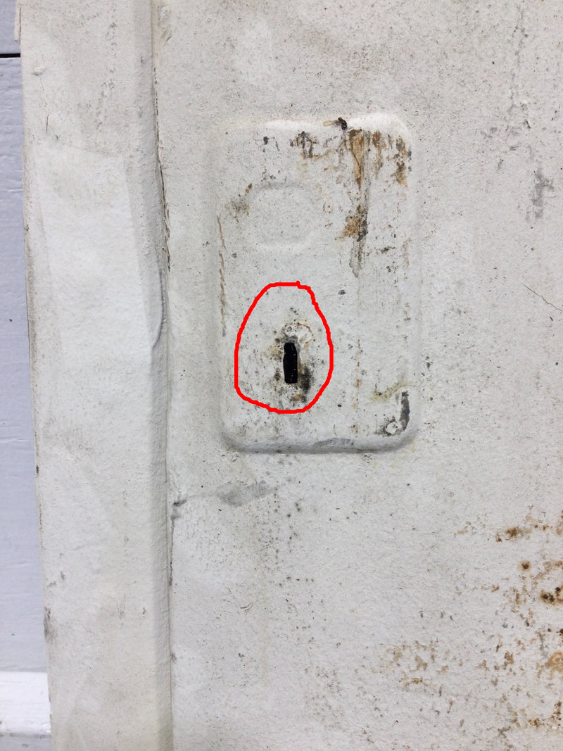 Zinsco ML12(12-24) 125A 12S 120/240V Panel Door 21 1/4" x 10 7/8" - Flaw