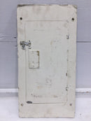 Zinsco ML12(12-24) 125A 12S 120/240V Panel Door 21 1/4" x 10 7/8" - Flaw