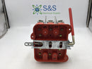 Milbank U9551-X-QG-HSP 5 Terminal/Jaw Meter Socket Guts w/Lever Bypass