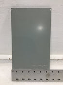 Eaton BR2L125RP 125 Amp 2 Space 120/240V Panel Cover 11 5/8" x 6 1/2"