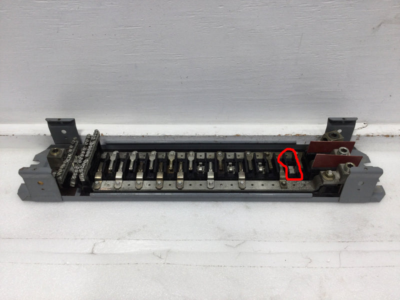 Square D QO Series 225 Amp 3 Phase 42 Space Load Center Guts Only 6"X26.5" -Flaw