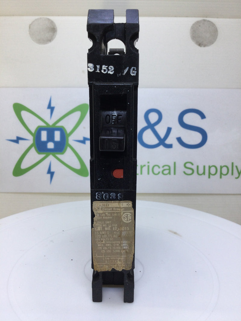 ITE Gould E21B015 15 Amp Single Pole 120V Circuit Breaker