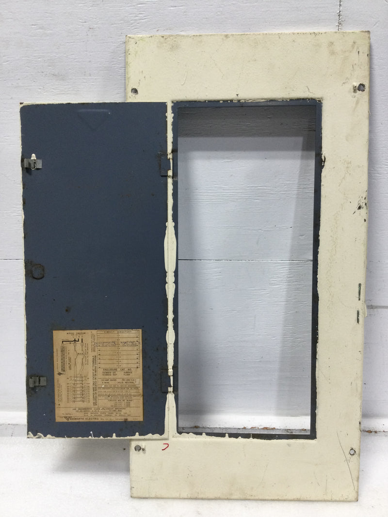 Wadsworth 150MB16-30 150 Amp 16 Space 120/240V Panel Door 27 1/4" x 13 3/4"