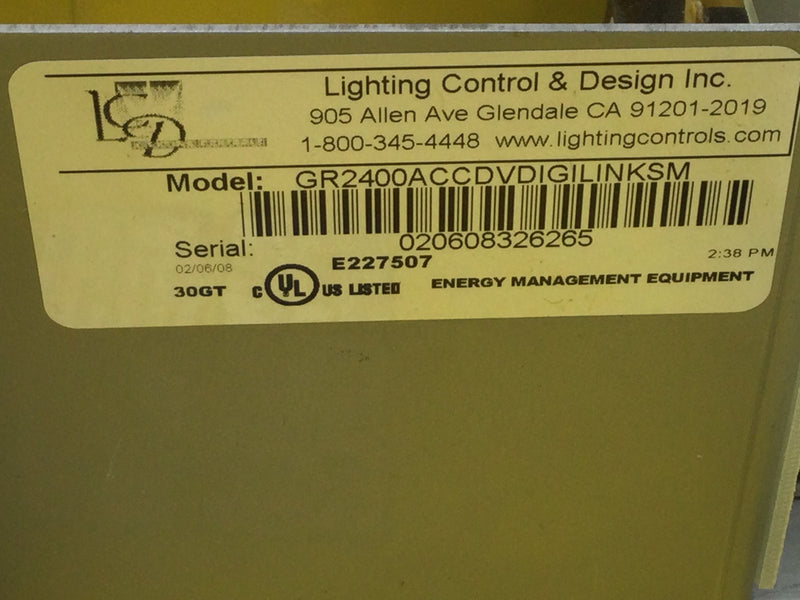 Lighting Control & Design Genesis 2400A Series Digilink Gateway Interface