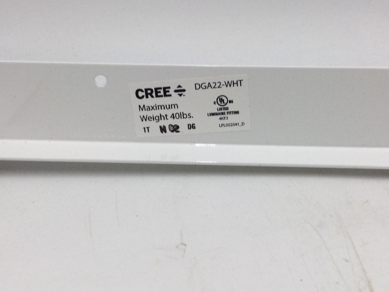 Cree Lighting DGA22 White Dry Wall Grid Adapter