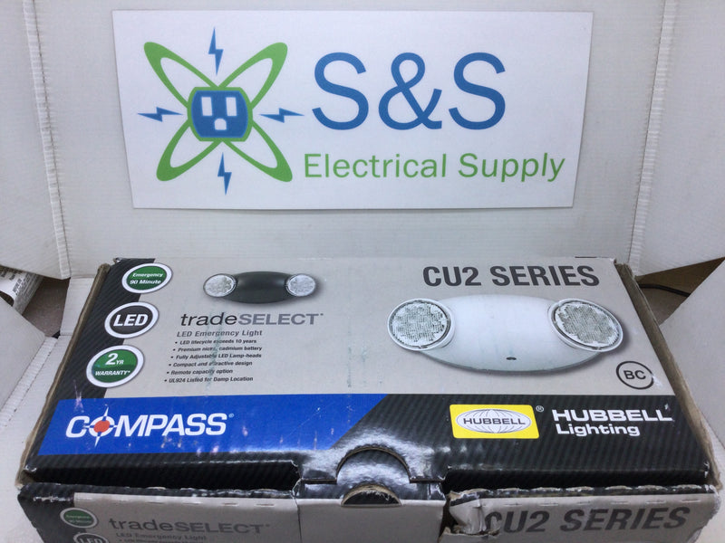 Hubbell Electric/Compass CU2 Series Emergency LED Light 120/277V Input
