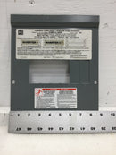 Square D HOM6-12L100RB 100 Amp 6 Space 120/240V Dead Front Only 11 1/4" x 8 5/8"