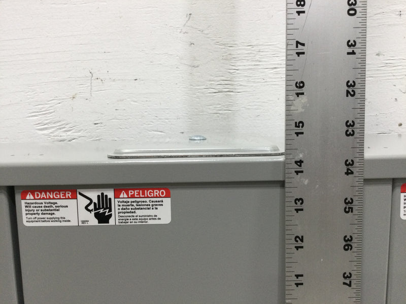 Milbank UAP1253-X-HSP 4 Terminal Ringless Large Closing Plate 3 Position Stainless Steel Hasp Aluminum Painted