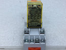 Idec RU4S-A110 Relay 6Amp 250VAC 6Amp 30VDC/Square D Socket Base 8502NR45 Series B