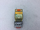 Idec RU4S-A110 Relay 6Amp 250VAC 6Amp 30VDC/Square D Socket Base 8502NR45 Series B