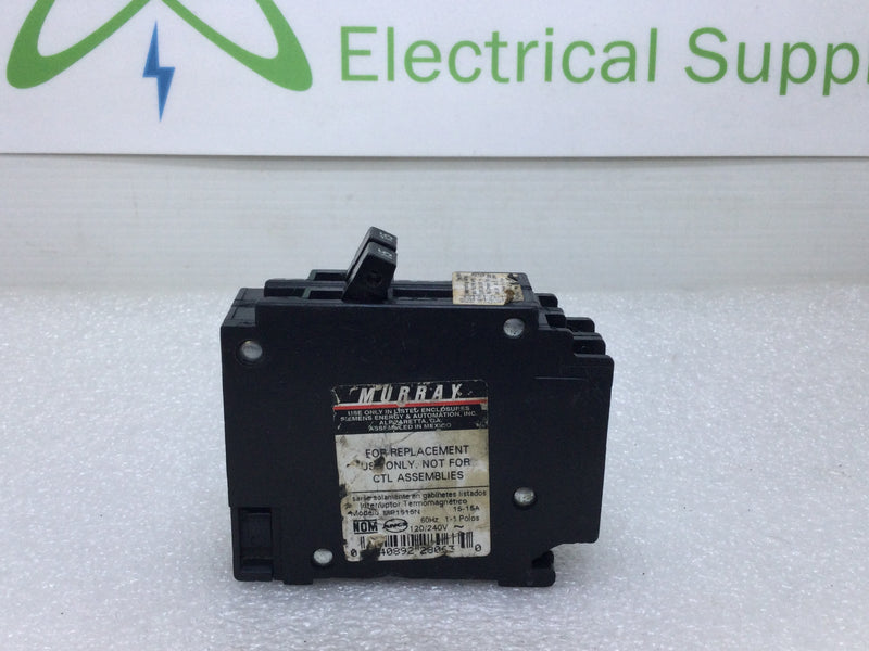 thumbnail image 2 of Murray MP1515N Circuit Breaker 15 Amp 1 Pole 120/240V New 2 of 3