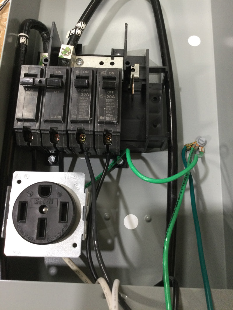 GE General Electric GE1LU532PS MOD 2 RV Pad Mount Pedestal with 50 Amp and 30 Amp RV Receptacles and a 20 Amp GFCI Receptacle