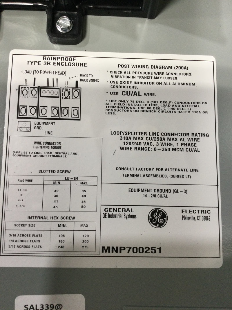 GE General Electric GE1LU532PS MOD 2 RV Pad Mount Pedestal with 50 Amp and 30 Amp RV Receptacles and a 20 Amp GFCI Receptacle