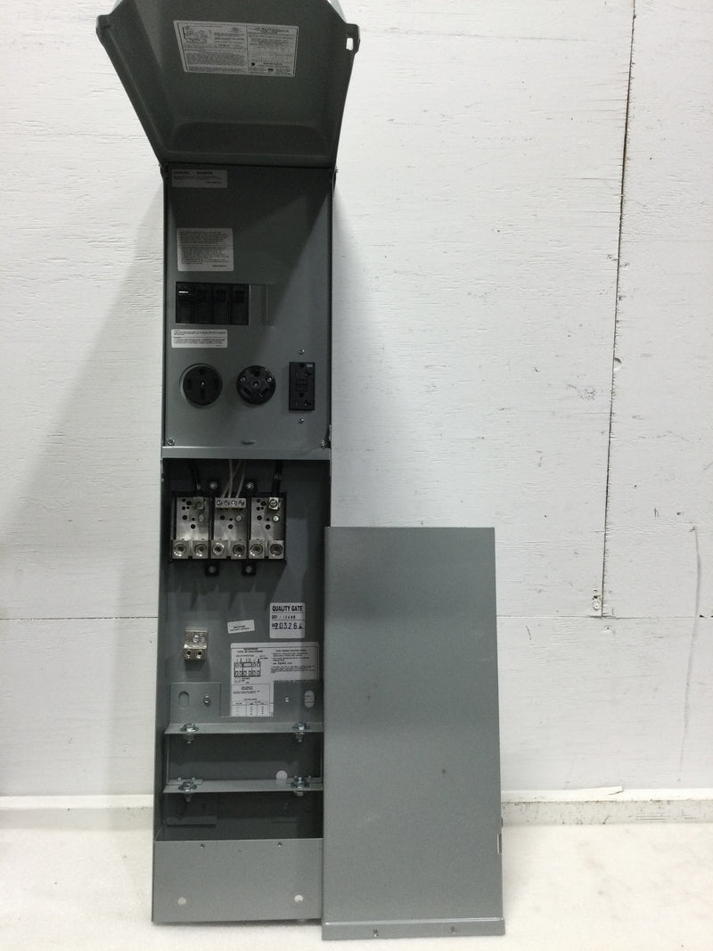 GE General Electric GE1LU532PS MOD 2 RV Pad Mount Pedestal with 50 Amp and 30 Amp RV Receptacles and a 20 Amp GFCI Receptacle