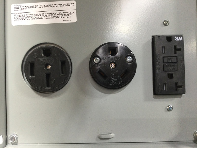 GE General Electric GE1LU532PS MOD 2 RV Pad Mount Pedestal with 50 Amp and 30 Amp RV Receptacles and a 20 Amp GFCI Receptacle