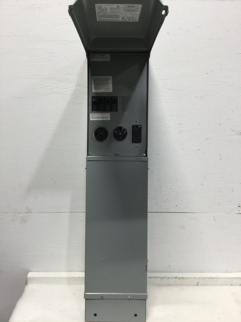GE General Electric GE1LU532PS MOD 2 RV Pad Mount Pedestal with 50 Amp and 30 Amp RV Receptacles and a 20 Amp GFCI Receptacle