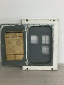 GE General Electric TRP612F/S 100 Amp 6 Space 120/240V Panel Door 13" x 9 1/8"