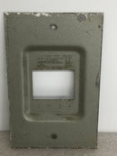 Zinsco Magnetrip Cat. No. 3M-S 120/240V 4 Space Load Center Dead Front Cover Only 10 3/8" x 6 5/8"