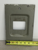 Zinsco Magnetrip Cat. No. 3M-S 120/240V 4 Space Load Center Dead Front Cover Only 10 3/8" x 6 5/8"