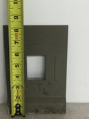 Zinsco Magnetrip Cat. No. 3M-S 120/240V 4 Space Dead Front Only 8" x 5 1/8"