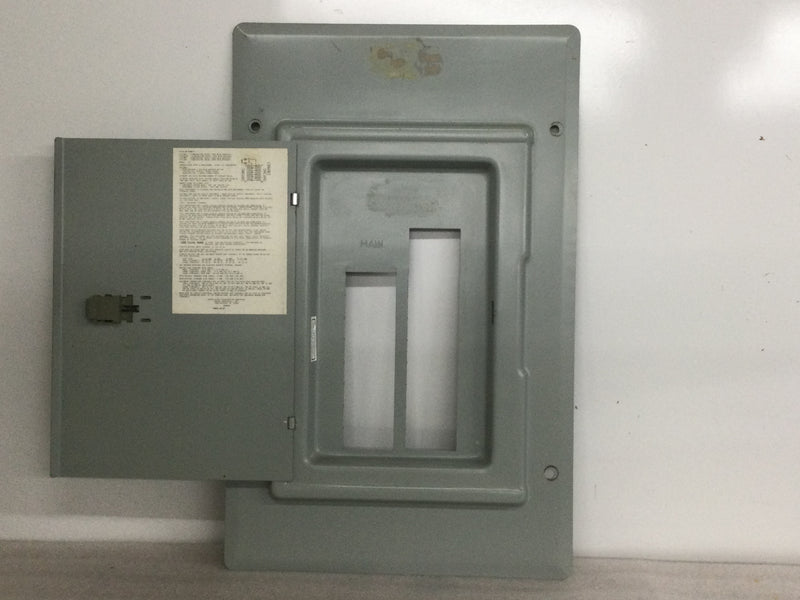 Crouse-Hinds LC216EC Model 14 Type G 200 Amp 120/240V 150 Amp Main Breaker 16/32 Space Panelboard Cover 24 1/2" x 15 1/2"