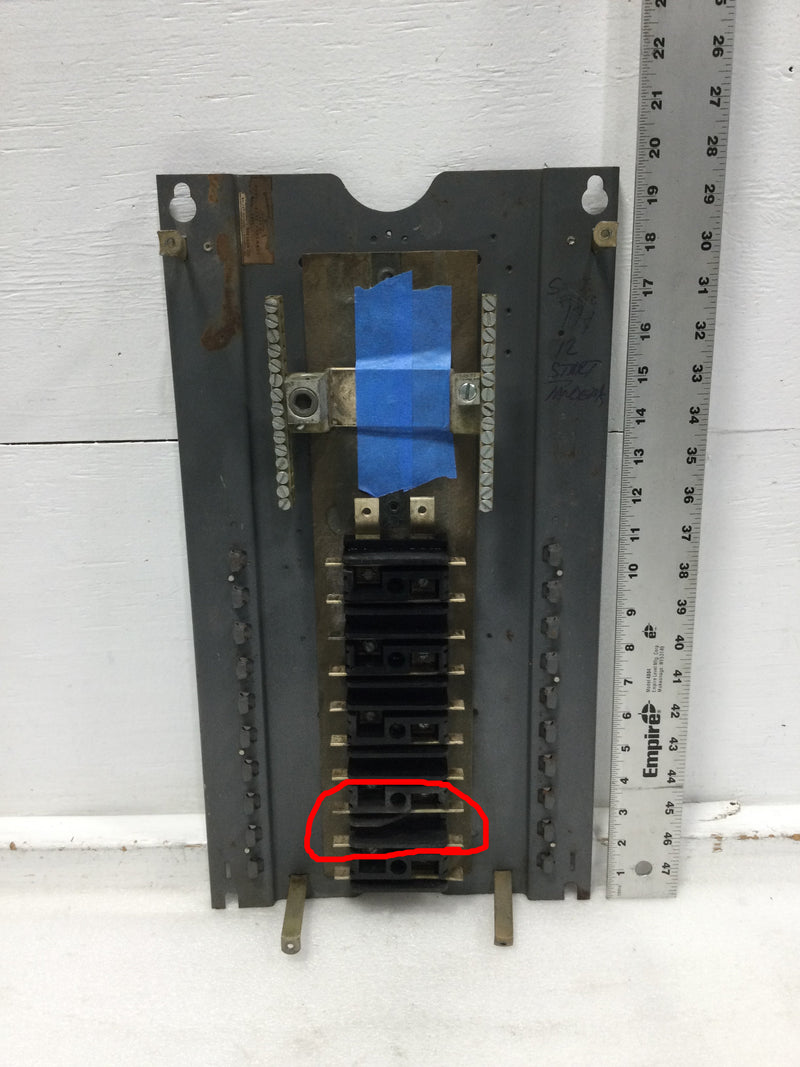 ITE EQ2030CBA 10 Space/20 Circuit 120/240V Load Center Guts Only 11"X20" - Flaw
