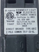 Connecticut Electric./UB Inc. UBIZ-0250 50 Amp 2 Pole 120/240V Circuit Breaker