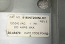 Eaton 816INT200NLRF 200 Amp 4 Space 120/240V Load Center Guts Only 5.5" X 14"
