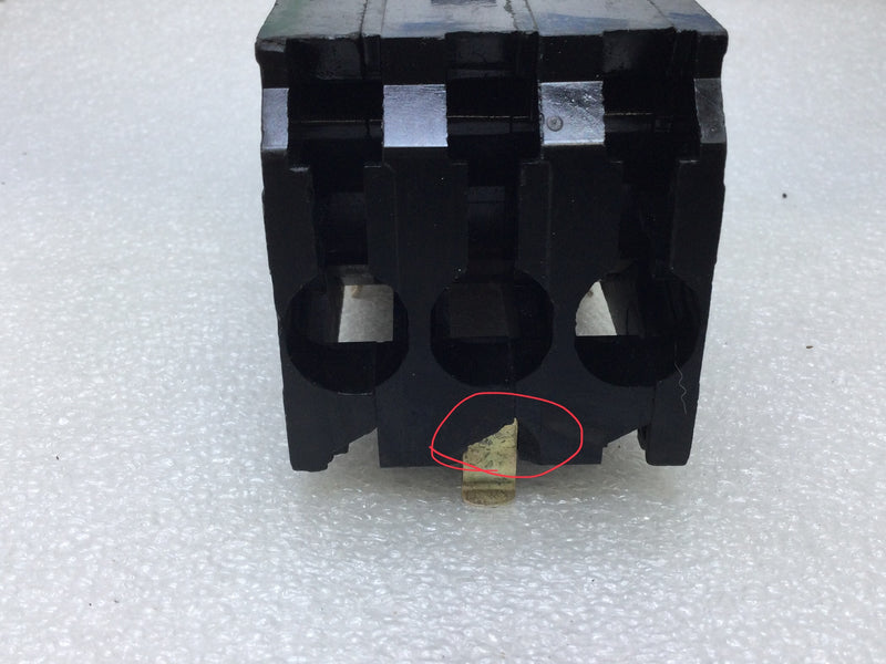 Square D Q13100 100 Amp 240 Volt 3 Pole Plug In Circuit Breaker Q1-3100