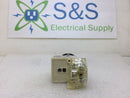 Square D 9001 KM-1 Green Pilot Light Module 110-120 VAC 50/60Hz Lamp GE 755 Series G with KA-2 Push Button Module