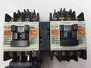 Fuji Electric SC-03 (4NCOAO) Reversing Magnetic Contactor 20 Amp 200-600 VAC 2-5 HP with TR-ON/3 Thermal Overload Relay
