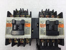 Fuji Electric SC-0 (4NCOFO) Reversing Magnetic Contactor 20 Amp 200-600 VAC 3-5 HP with TR-ON/3 Thermal Overload Relay