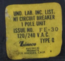 Zinsco/Sylvania/Challenger Q150 50 Amp 1 Pole 120/240V Breaker - Cosmetic Flaw