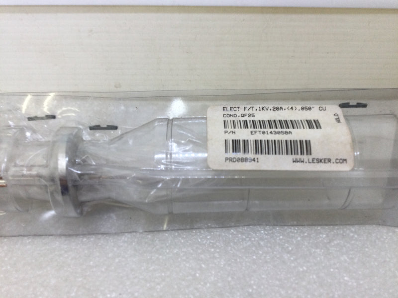 Lesker EFT0143058 Elect F/T 1KV 20 Amp (4) .050" CU