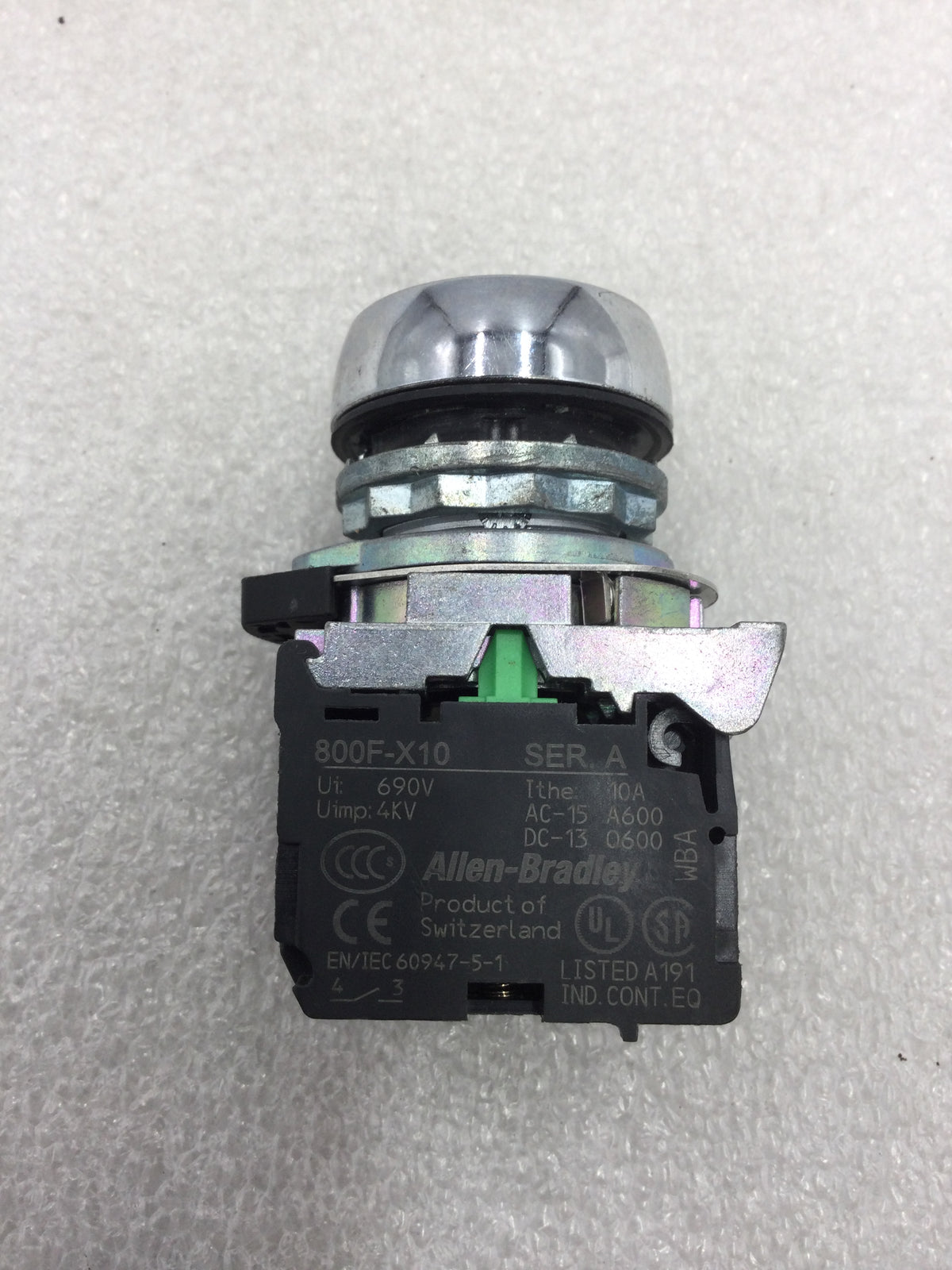 10-Pack 800F Series Push-Button Switches – Choose Normally Open (X10) Or Normally Closed (X01)