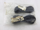 Lot of 2 - 12 Ft Power Cables 18 AWG