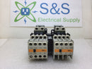 Fuji Electric SC-03 (4NCOAO) Reversing Magnetic Contactor 20 Amp 200-600 VAC 2-5 HP with SZ-A22 Auxiliary Contact Block