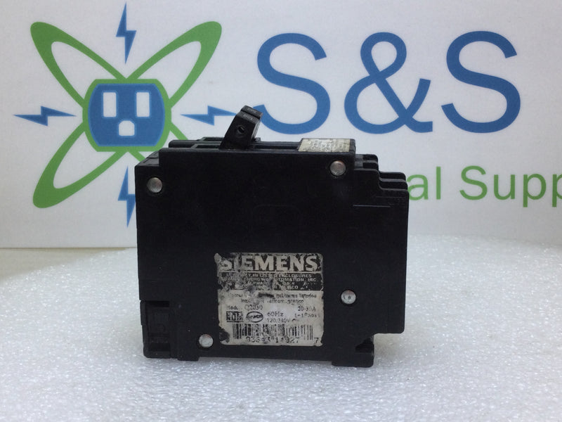 ITE/Siemens Q2030 20/30 Amp 120/240v Type QT Circuit Breaker