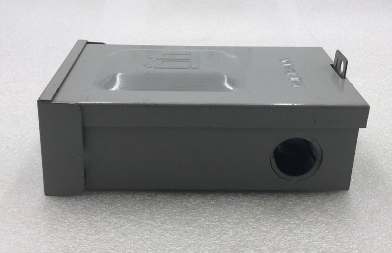 Milbank U3800 60 Amp 1 Phase 2 Wire 240V Non-Fused Enclosed Pullout Switch