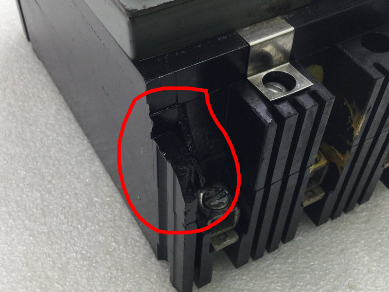 Federal Pacific NEF433030R 30 Amp 3 Pole 480V Circuit Breaker - Cosmetic Flaw