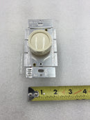 Lutron D-603PH-WH Push On/Off 3-Way Dimmer 600 Watt 120 VAC in White