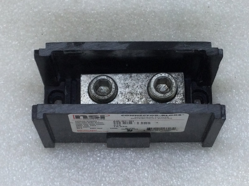 NSI Industries AM-N1-N1 Modular Power Connector-Blok 250 MCM-6 AWG Wire Size up to 310 Amps