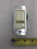 Leviton 6621-PA Decora Single Gang SureSlide Dimmer in Almond 600 Watt 120 VAC