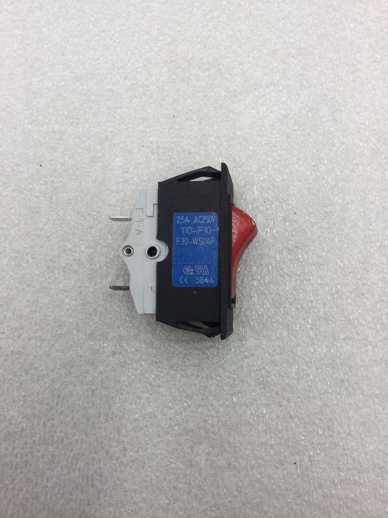 25 Amp 250v 110-P10 On/Off Rectangle Rocker Switch F30-WS04F10