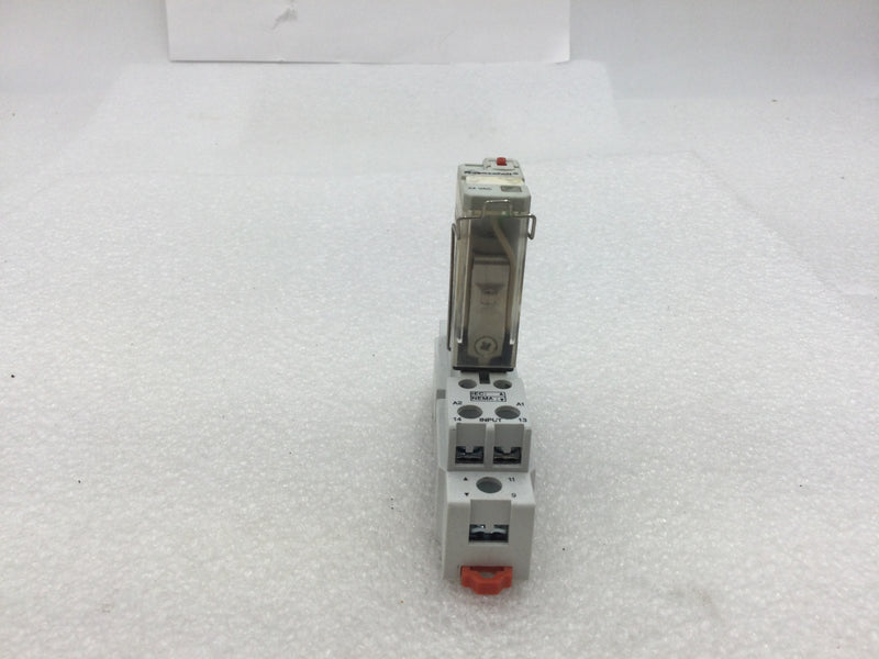 Magnecraft 70-781D5-1A Din Rail Relay Socket with 781XAXRM4L-24A Relay