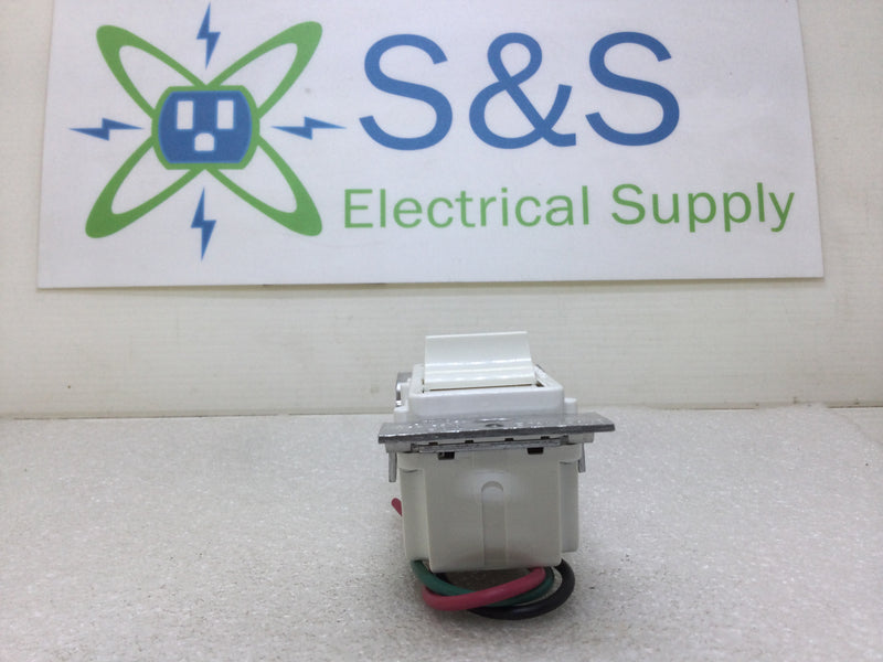 Leviton/Craftmade CM-3SSC/PW Single Gang Decora 3 Way/3 Speed Quite Fan Control 120 VAC 1.5 Amp