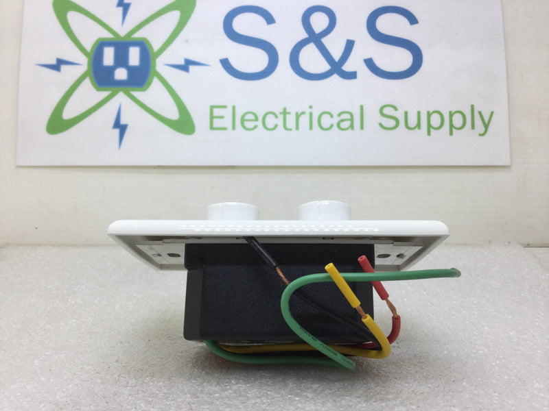 Leviton/Craftmade CM-RTD/W Single Gang Decora 4 Level Quiet Fan/Dimmer Control 120 VAC 1.5 Amp Fan 300 Watt Light