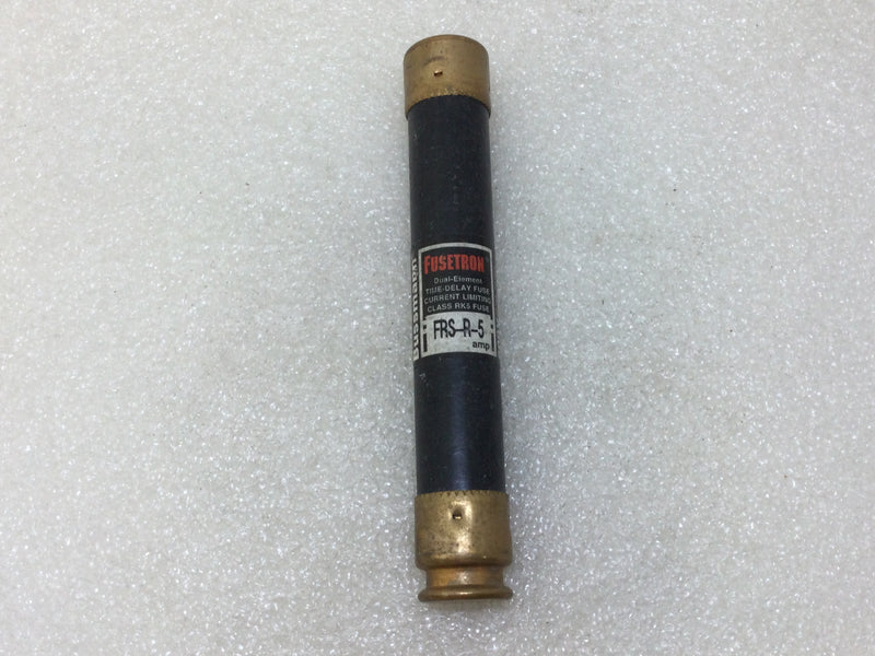 Fusetron FRS-R-5 5 Amp 600V Dual Element Time Delay Class RK5 Fuse - Black Label