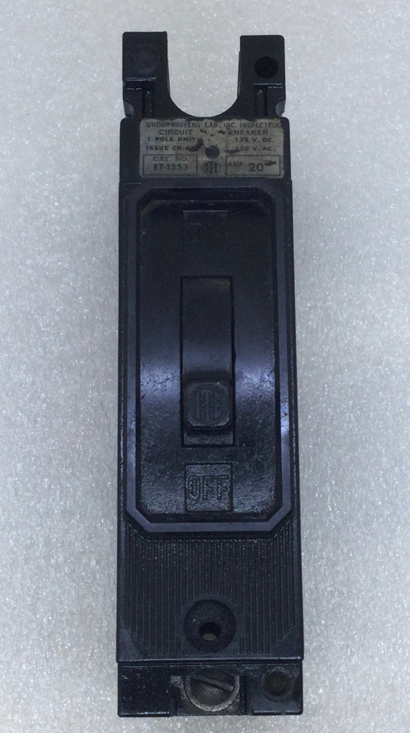 ITE ET-1553 20 Amp 1 Pole 120V Circuit Breaker